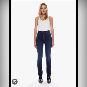 MOTHER Jeans, straight leg, high waist, dark wash size 29